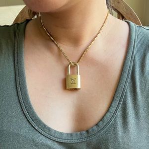 Authentic LV lock necklace NO KEY
